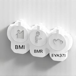 Moderná infografika zobrazujúca vzťah medzi BMI, BMR a telovým tukom, s dátovými bodmi a trendovými líniami.